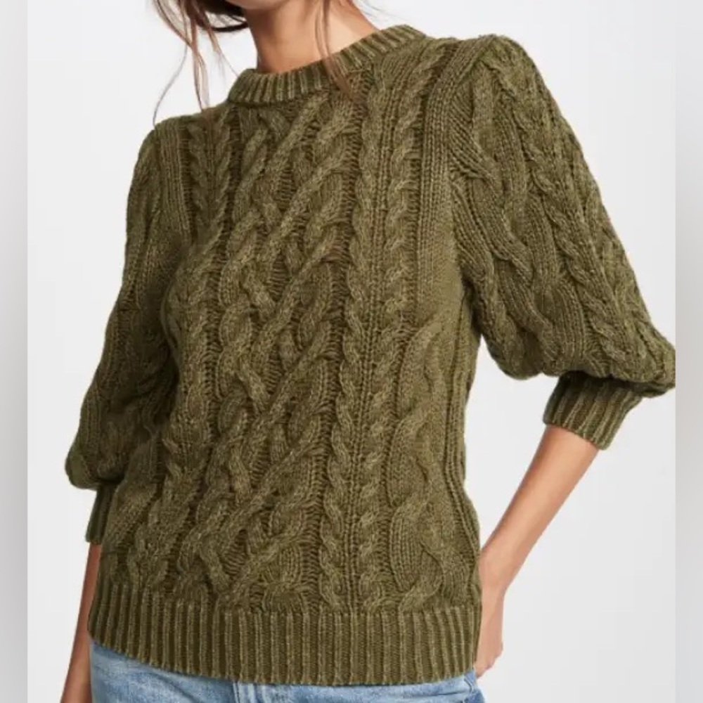 525 America Puff Sleeve Sweater (ONLY BLACK AVAILABLE)
